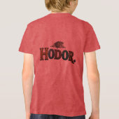 Hodor. Grappig Minimaal Quote T-Shirt (Achterkant)