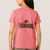 Hodor. Grappig Minimaal Quote T-Shirt (Achterkant)
