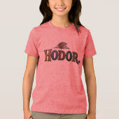 Hodor. Grappig Minimaal Quote T-Shirt (Voorkant)