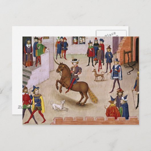 Hoe Alexander de Grote Gemonteerde Bucephalus Briefkaart (Voorkant / Achterkant)