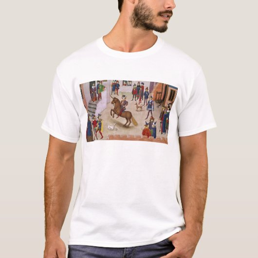 Hoe Alexander de Grote Gemonteerde Bucephalus T-shirt (Voorkant)