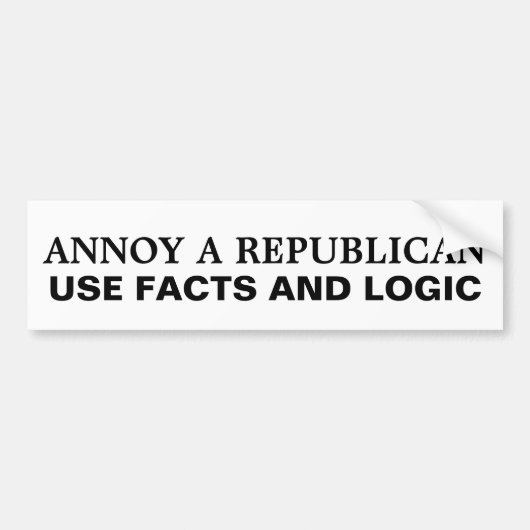 Hoe Annoy a Republican Bumpersticker (Voorkant)