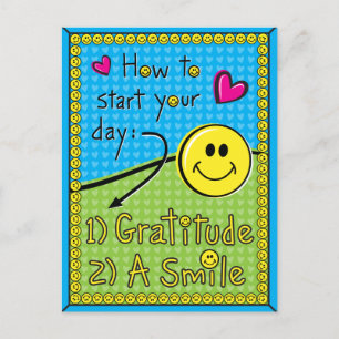 Hoe begin je dag_ briefkaart