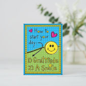 Hoe begin je dag_ briefkaart (Staand voorkant)