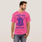 Hoe begint deze dans Line Dancer Country? T-shirt (Voorkant volledig)