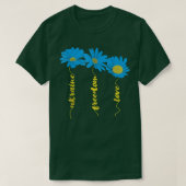 HOE BEHOORT Oekraïnse Zonnebloem Oekraïnse vlag me T-shirt (Design voorkant)