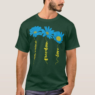 HOE BEHOORT Oekraïnse Zonnebloem Oekraïnse vlag me T-shirt