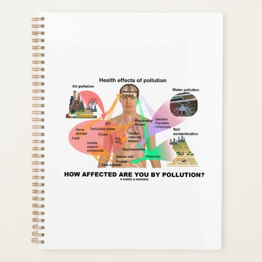 Hoe beïnvloed bent u door vervuiling? Fysiologie Planner (Voorkant)