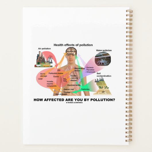 Hoe beïnvloed bent u door vervuiling? Fysiologie Planner (Achterkant)