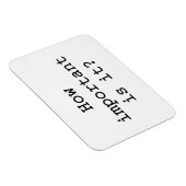 Hoe belangrijk is het Slogan Quote Typografie Magneet (Rechterzijde)