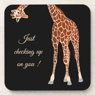 Hoe ben je een zwarte giraffe die grappige teksten bier onderzetter