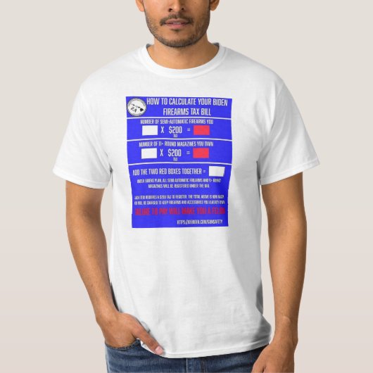 HOE BEREKEND UW BEDRIJFSTAKBELASTING BILL? T-SHIRT (Voorkant)