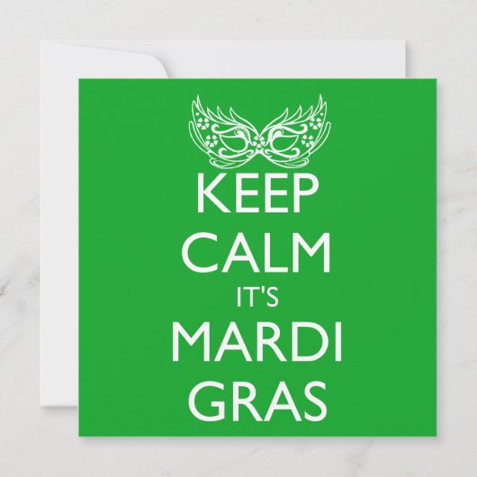 HOE BEWAART U DE MARDI GRAS SEASON? KAART (Achterkant)