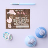 Hoe Big Mommy's Belly AA Cowgirl Shower Game Kaart (Enkel)