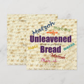 Hoe breng je Matzoh Seder Invitation door Kaart (Voorkant / Achterkant)