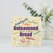 Hoe breng je Matzoh Seder Invitation door Kaart (Staand voorkant)