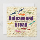 Hoe breng je Matzoh Seder Invitation door Kaart (Voorkant)