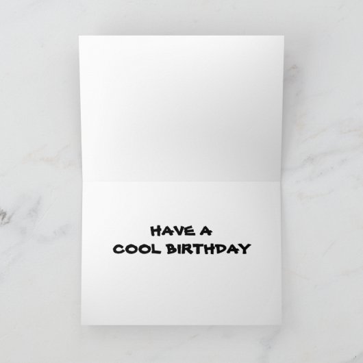 HOE *BROER* EEN COOL BIRTHDAY HEEFT KAART (Binnen)