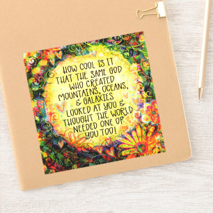 Hoe cool is het om goede  inspiratie op te wekken sticker