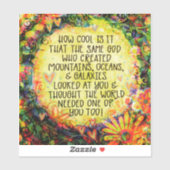 Hoe cool is het om goede  inspiratie op te wekken sticker (Vel)