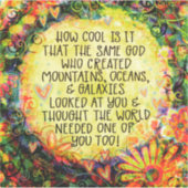 Hoe cool is het om goede  inspiratie op te wekken sticker (Voorkant)