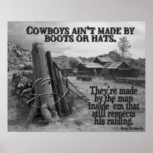 Hoe cowboys worden gemaakt poster (Voorkant)