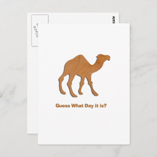 HOE DAG IS HET? BRIEFKAART (Voorkant / Achterkant)