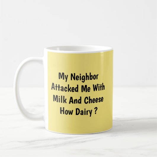 Hoe Dairy? - Mok-A-Tude Coffee-Mok Koffiemok (Links)