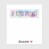 Hoe dan ook, aarzelaar sticker (Vel)