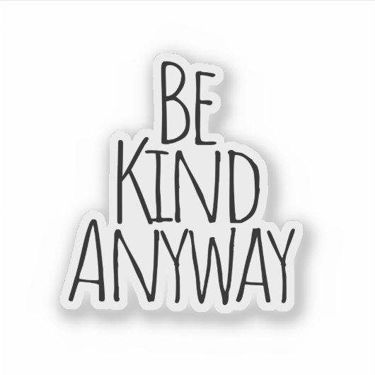 Hoe dan ook, aarzelaar sticker (Voorkant)