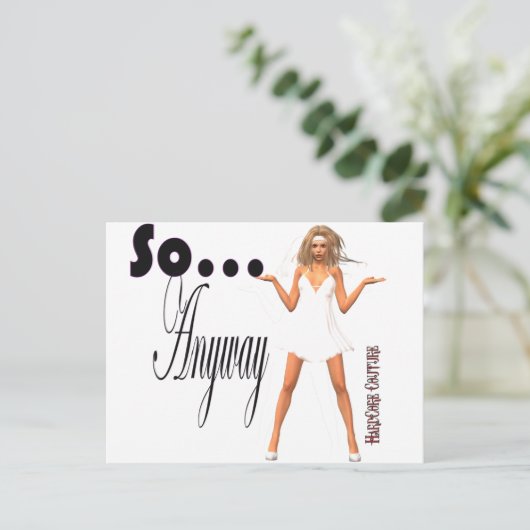 Hoe dan ook briefkaart (Staand voorkant)