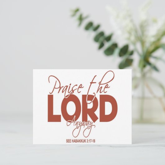 Hoe dan ook, de Heer Briefkaart (Staand voorkant)