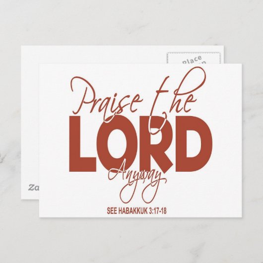 Hoe dan ook, de Heer Briefkaart (Voorkant / Achterkant)