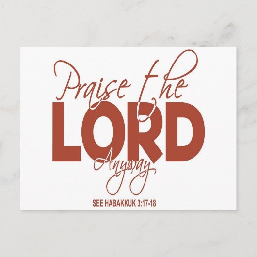 Hoe dan ook, de Heer Briefkaart (Voorkant)