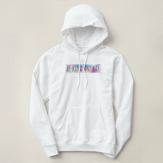 Hoe dan ook hoodie (Design voorkant)