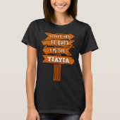 Hoe dan ook, ik ben de Yiayia Zwangerschap Announ T-shirt (Voorkant)