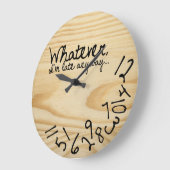 Hoe dan ook, ik ben te laat (geen logo) grote klok (Hoek)