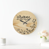 Hoe dan ook, ik ben te laat (geen logo) grote klok (Huis)