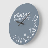 Hoe dan ook, ik ben te laat.. grote klok (Hoek)