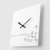 Hoe dan ook, ik ben te laat vierkante klok (Hoek)