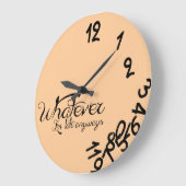 Hoe dan ook, ik ben toch al laat (perzikklok) grote klok (Hoek)