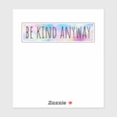 Hoe dan ook sticker (Vel)