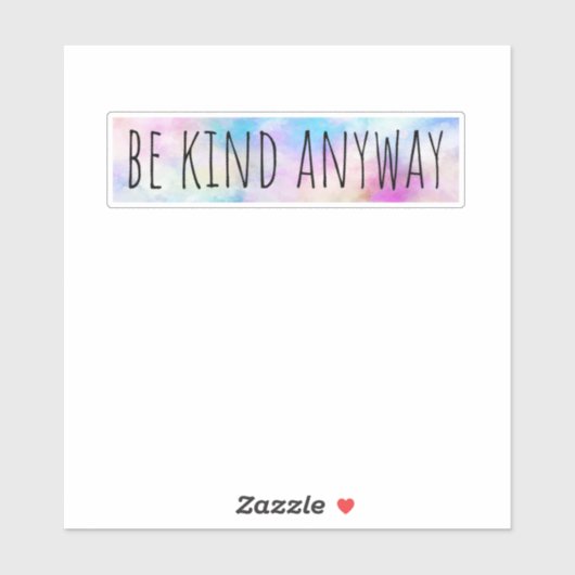 Hoe dan ook sticker (Vel)