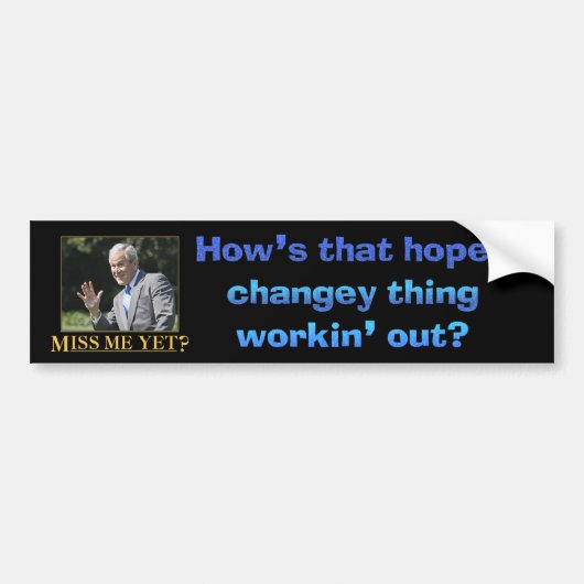 Hoe dat hopeloze veranderingsding werkt uit bumpersticker (Voorkant)