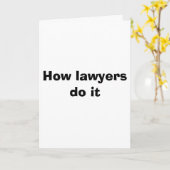 Hoe de advocaten het doen kaart (Gele Bloem)