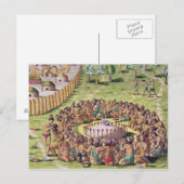 Hoe de chef begraven is, uit 'Brevis' Briefkaart (Voorkant / Achterkant)