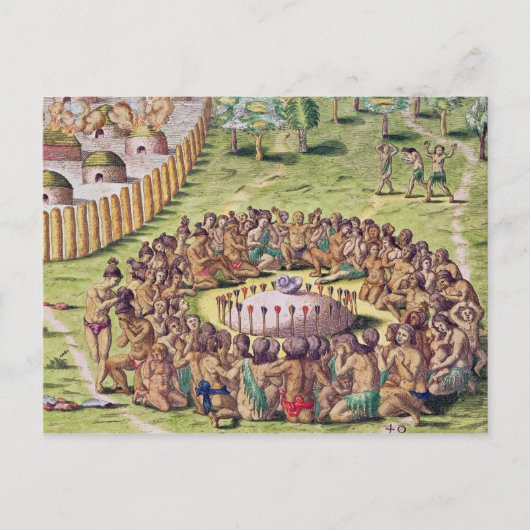 Hoe de chef begraven is, uit 'Brevis' Briefkaart (Voorkant)