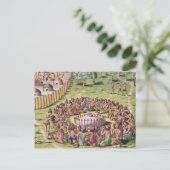 Hoe de chef begraven is, uit 'Brevis' Briefkaart (Staand voorkant)