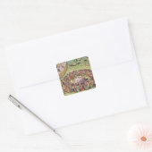 Hoe de chef begraven is, uit 'Brevis' Vierkante Sticker (Envelop)