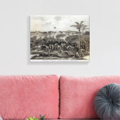 Hoe de Dag Won was de Tiende Leiding Canvas Afdruk (Insitu (Woonkamer))